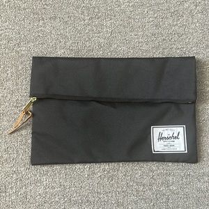 HERSCHEL SUPPLY CO Bag Black Zippered Clutch Nylon Bag